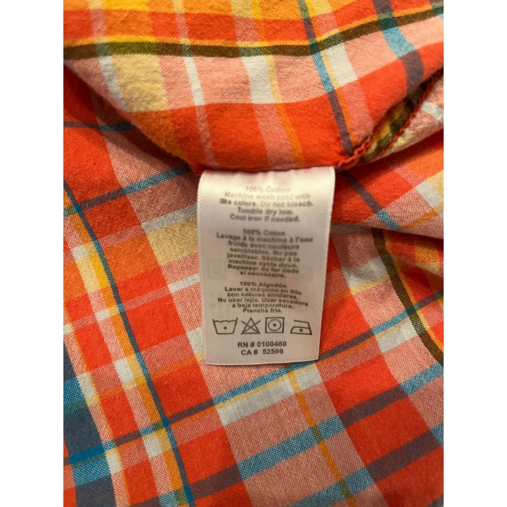 Kavu Men's Short Sleeve Button Up Shirt Orange Size XL - Picture 8 of 8